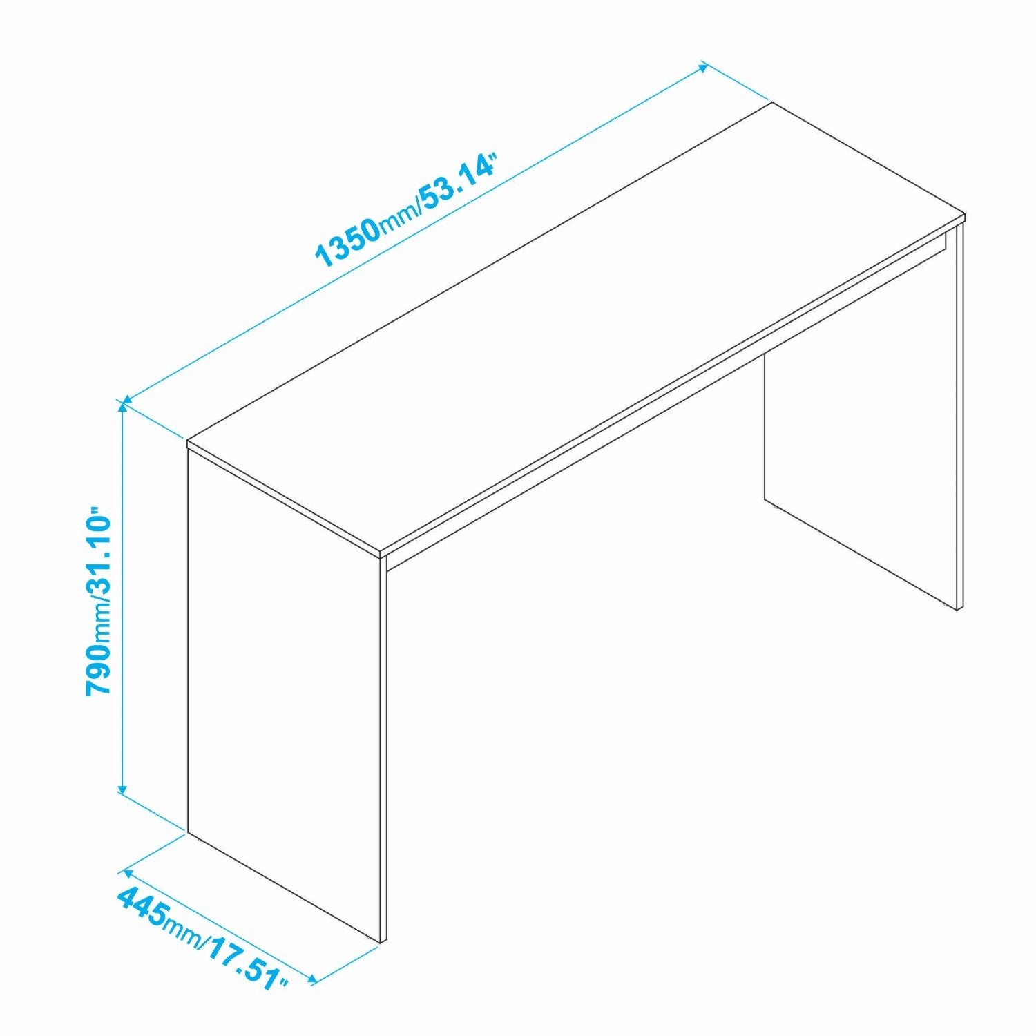 Minimal White Office Desk