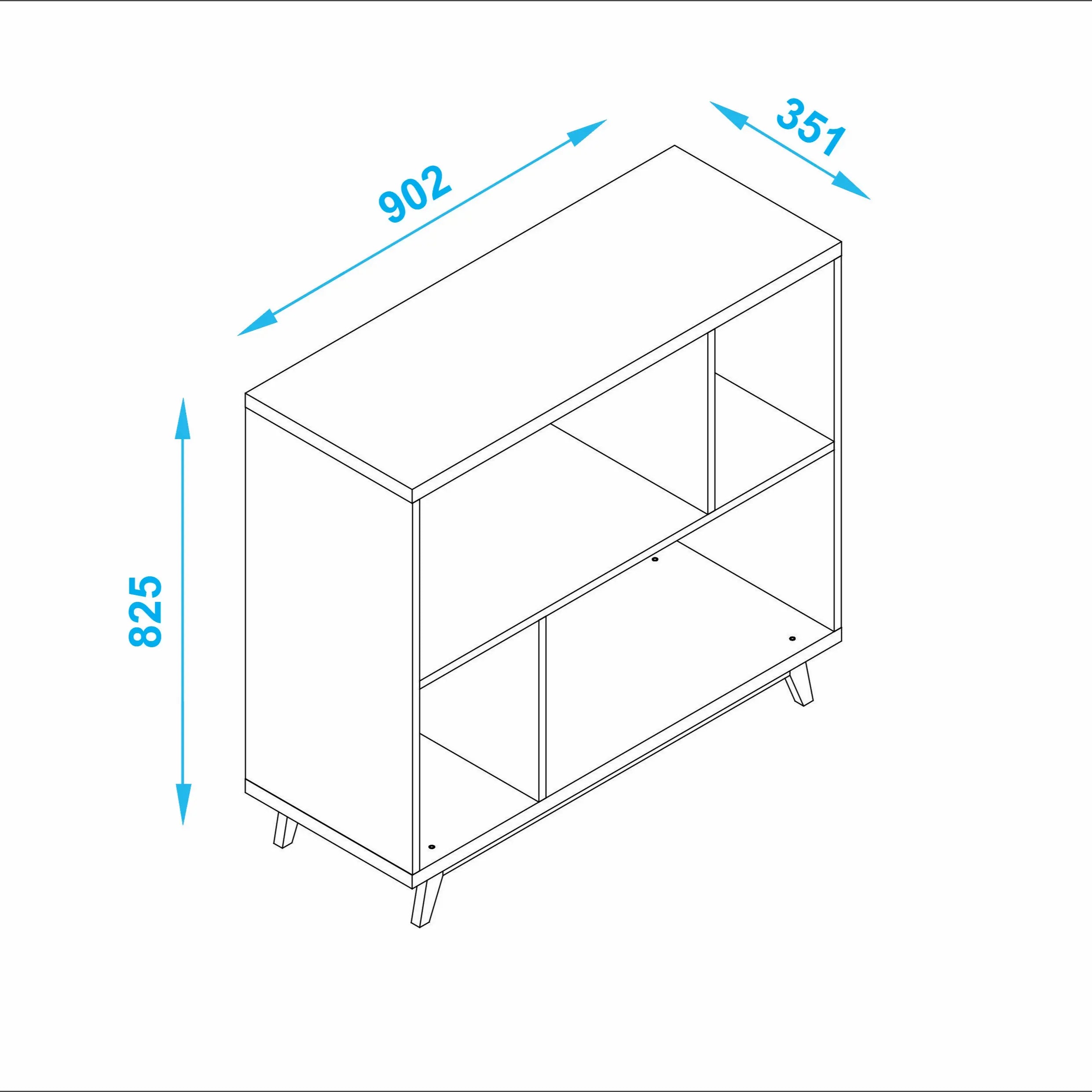 Rayna Versatile Storage Shelf Black