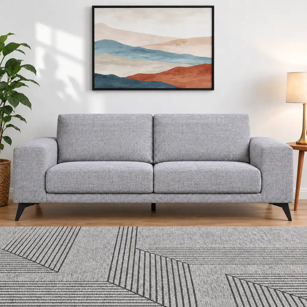 Sandy 3 Seater Couch Grey