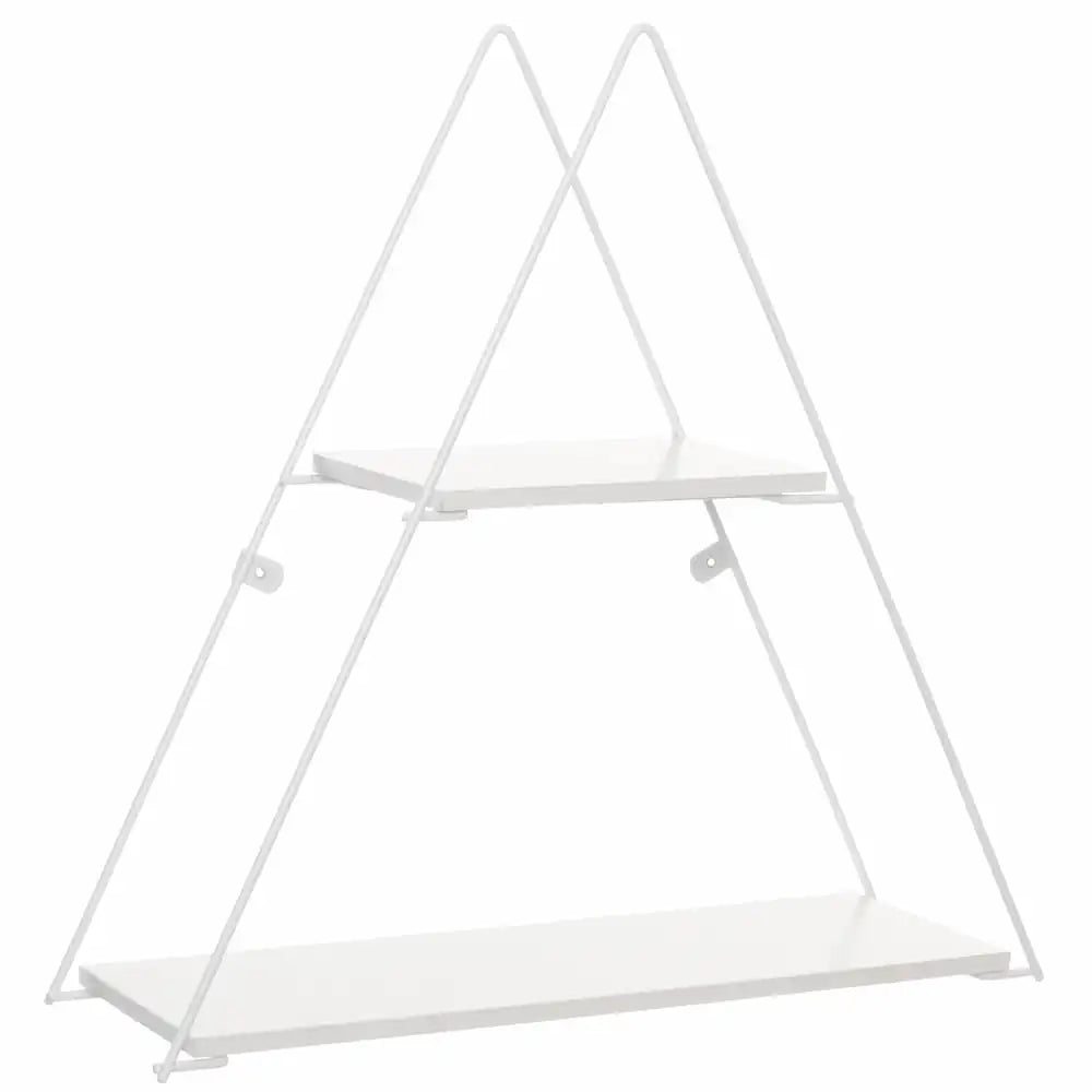 Triangular Geometric Shelf White