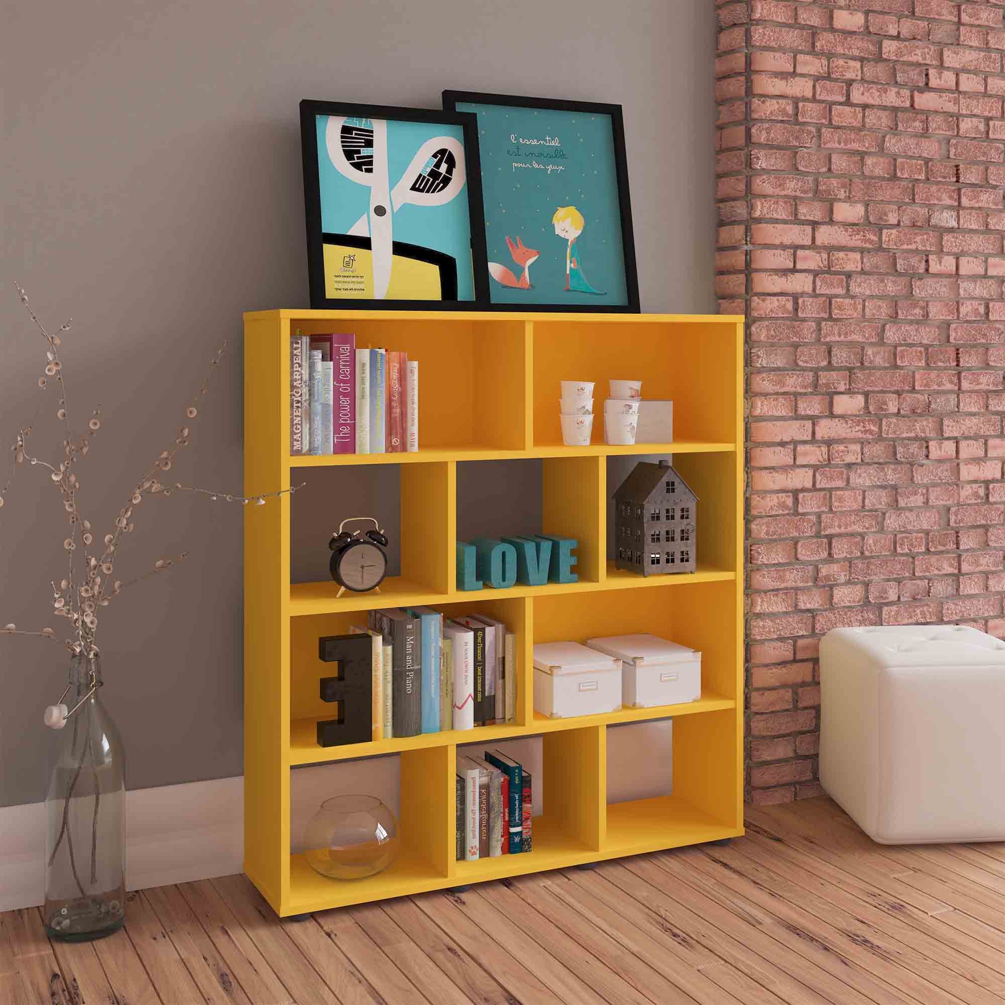 Book Bookcase Yellow 2