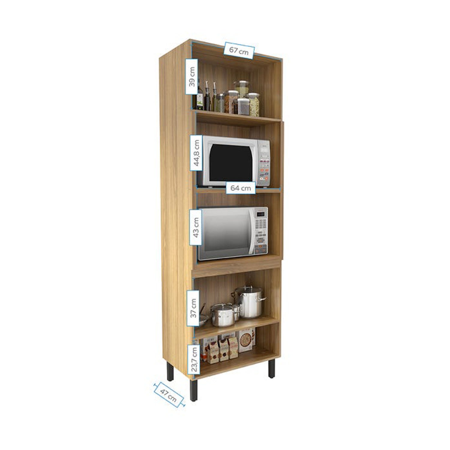 Grocery Cabinet Brown 4