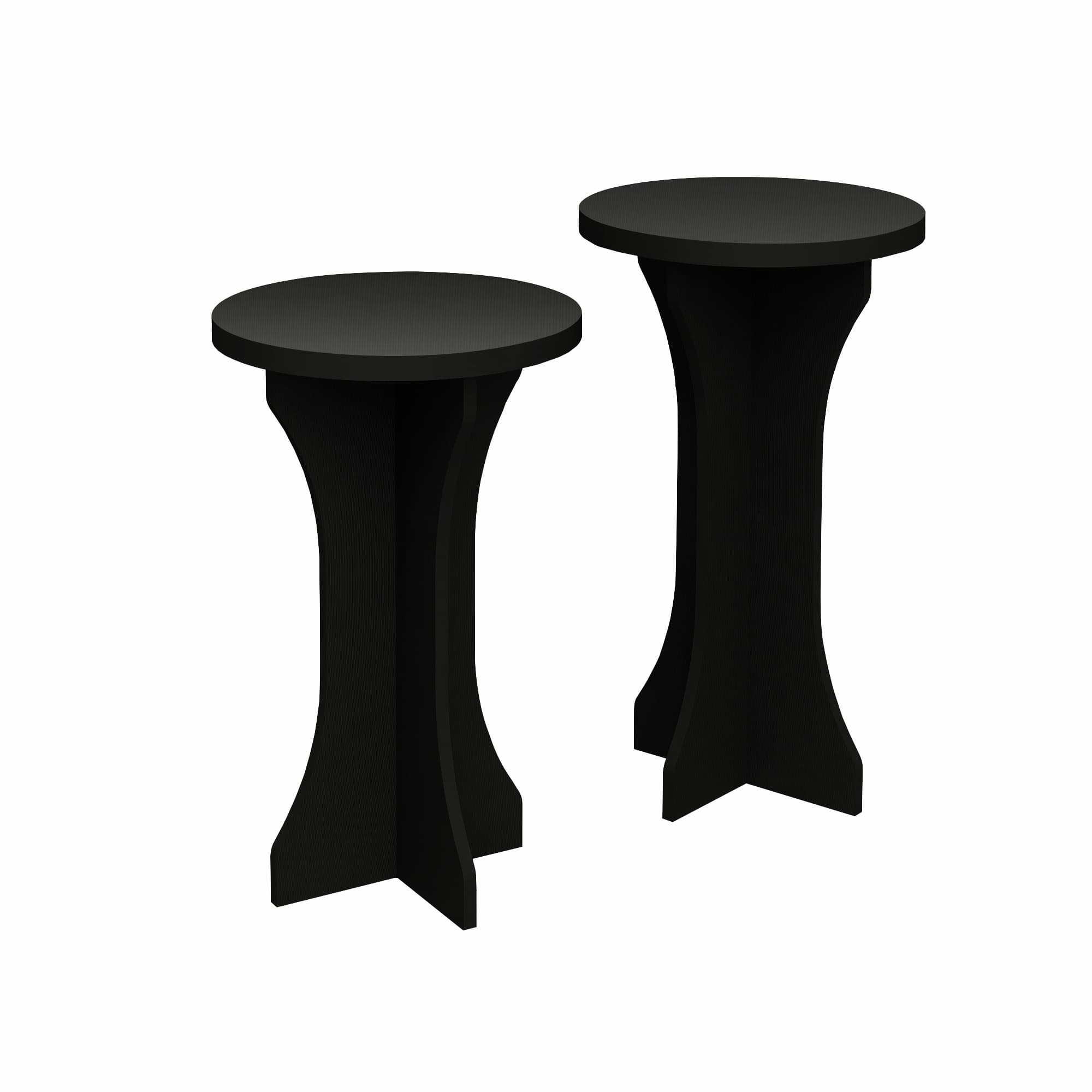 Luck End Tables Black 1
