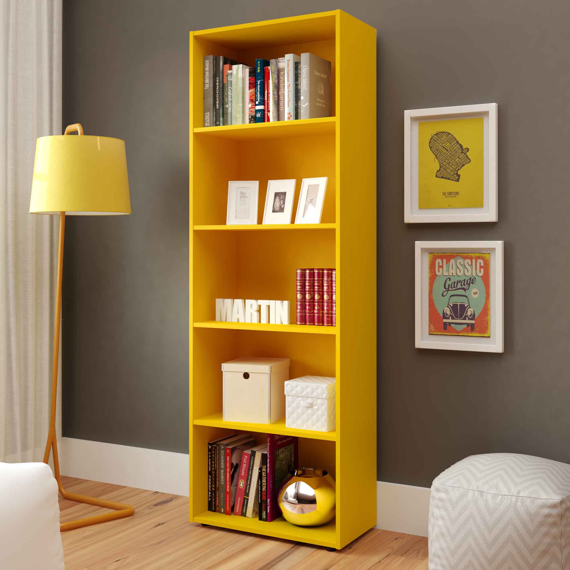 Multy Bookcase Yellow 2
