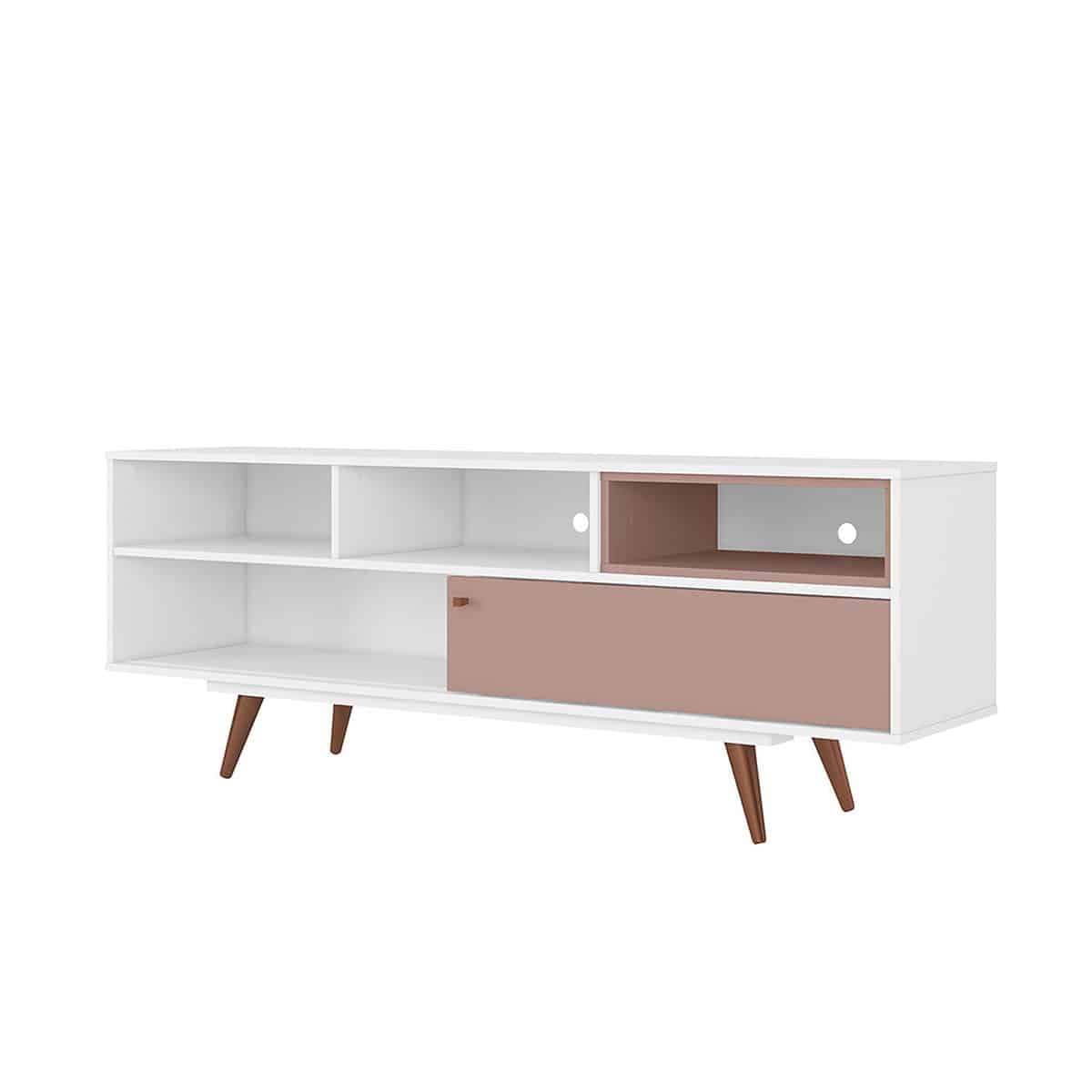Rosa tv stand white and pink 4
