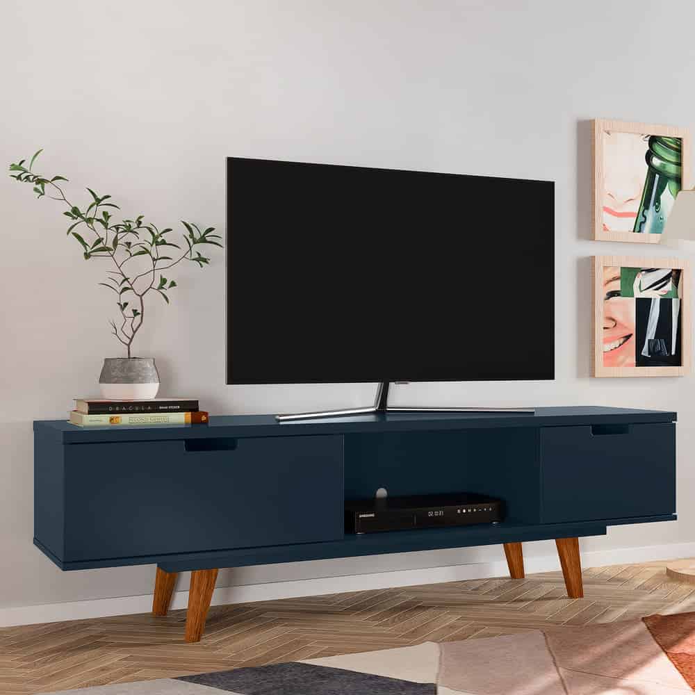 Vintage tv unit navy 3